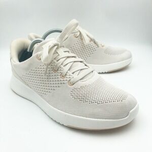 Kizik Shoes Womens 7.5 Wide Lima Cream Hands-Free Sneakers Slip On Trainers